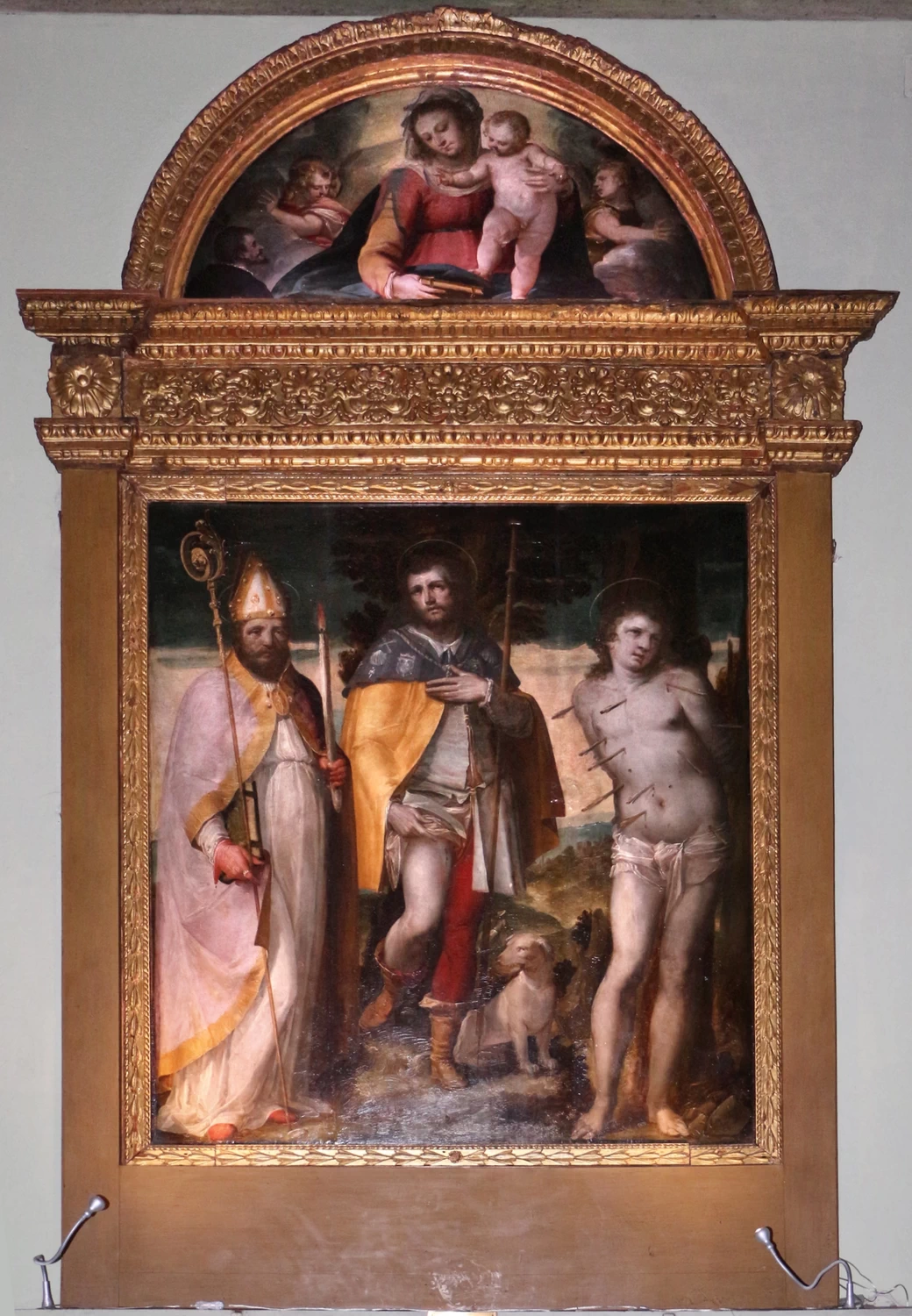 I santi Rocco, Erasmo e Sebastiano - Santa Maria della Castagna, Genova